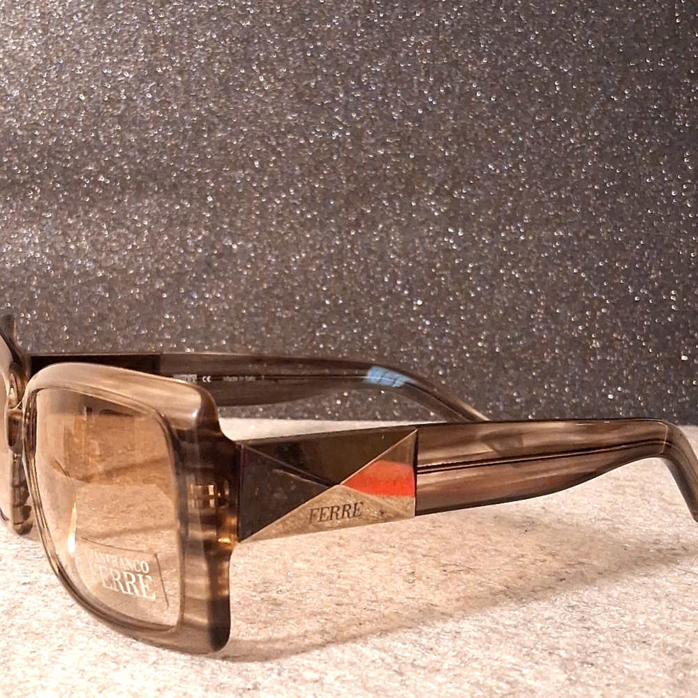 Gianfranco Ferre Transparent Brown Sunglasses - image 2